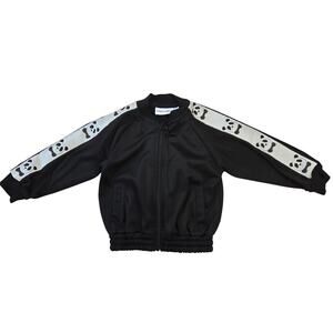 Mini Rodini Panda Track Jacket Size 92/98 black white